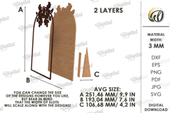Wedding Vow Display Laser Cut. Wedding Decor SVG Product Image 2