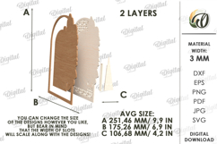 Wedding Vow Display Laser Cut. Wedding Decor SVG Product Image 2