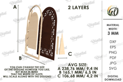 Wedding Vow Display Laser Cut. Wedding Decor SVG Product Image 2