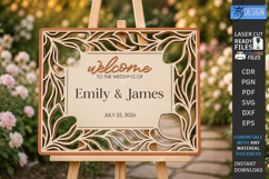 Wedding Welcome Sign Laser Cut Bundle | Floral Wedding Decor Product Image 15