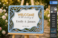 Wedding Welcome Sign Laser Cut Bundle | Floral Wedding Decor Product Image 16