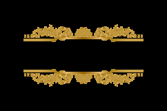 Wedding wreath floral frame art luxury gold decorative backg Product Image 2