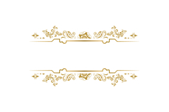Wedding wreath floral frame art luxury gold decorative desig Product Image 1