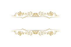Wedding wreath floral frame art luxury gold decorative eleme Product Image 1