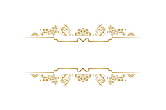 Wedding wreath floral frame art luxury gold decorative graph Product Image 1