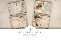 Wedding Junk Journal Digital Paper Bi-fold Product Image 1