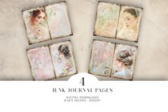 Wedding Junk Journal Digital Paper Bi-fold Product Image 1