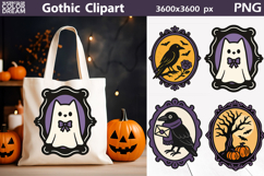 Gothic Halloween Clipart | Purple and Black Halloween Frames Product Image 1