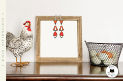 Fox Earrings Laser Cut SVG | Dangling Animal Earrings Product Image 3