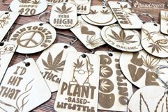 Weed Keychains Laser Cut Designs | Cannabis Bundle Product Image 4