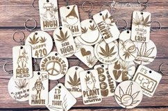 Weed Keychains Laser Cut Designs | Cannabis Bundle Product Image 7