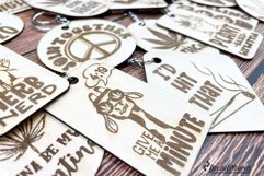 Weed Keychains Laser Cut Designs | Cannabis Bundle Product Image 3