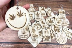 Weed Keychains Laser Cut Designs | Cannabis Bundle Product Image 5