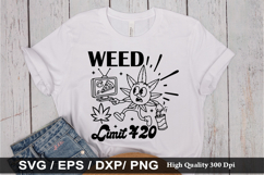 Weed Limit 420 - Weed SVG Design Product Image 1