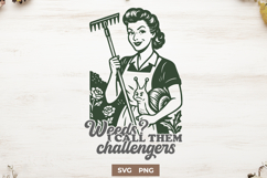 Weeds I Call Them Challengers SVG PNG Funny Retro Gardening Product Image 1