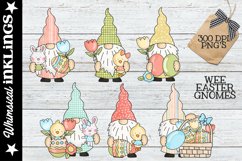 Wee Easter Gnomes- Easter Basket Sublimation Clipart Product Image 1