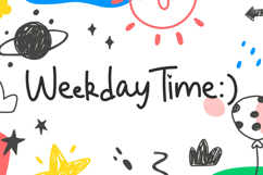 Weekday Time Font Product Image 9