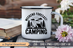 Weekend Forecast Camping SVG File | Camping SVG | Outdoor Product Image 3