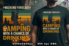 Weekend Forecast Camping PNG Funny Outdoor Adventure Quote