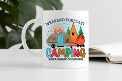 Weekend forecast camping with a chance Sublimation PNG Product Image 2