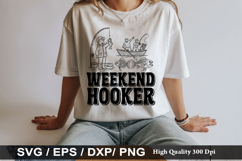 Weekend hooker - Fishing SVG Design Product Image 1
