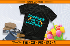 Weekends Are For Horseball SVG Design Product Image 2