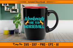 Weekends Are For Horseball SVG Design Product Image 3