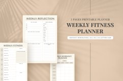 Weekly Fitness | Fitness Printable Planner | Weight Loss Product Image 2