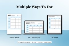 Weekly Food Printable Planner, Food Diary, Food Tracker Product Image 4
