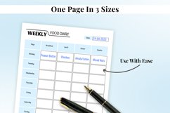 Weekly Food Printable Planner, Food Diary, Food Tracker Product Image 5