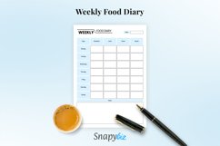 Weekly Food Printable Planner, Food Diary, Food Tracker Product Image 6