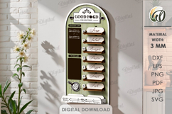 Weekly Menu Planners Bundle Laser Cut. Kitchen Organizer SVG Product Image 9