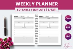 Weekly planner, Canva Template Product Image 2
