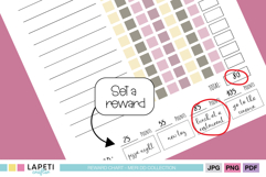 weekly kids habit tracker printable sheet