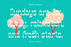 Weekly Sunday - Modern Display Serif Font Product Image 2