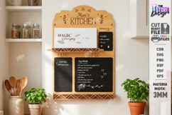 Weekly Menu Planner Board Laser Cut|Home Kitchen|Wall Boards Product Image 1