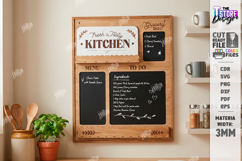Weekly Menu Planner Board Laser Cut|Home Kitchen|Wall Boards Product Image 1