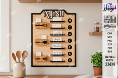 Weekly Menu Planner Board Laser Cut|Home Kitchen|Wall Boards Product Image 1