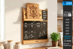 Weekly Menu Planner Board Laser Cut|Kitchen SVG|Meal Planner Product Image 1