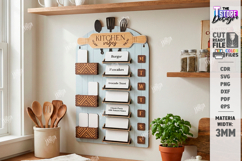 Weekly Menu Planner Board Laser Cut|Home Kitchen|Wall Boards Product Image 1