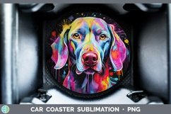GorgeousWeimaraner Car Coaster design.