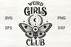 Weird Girls Club Butterfly Quote SVG Product Image 1