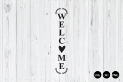 Vertical Welcome Signs SVG, Welcome SVG, Porch Signs SVG Product Image 1