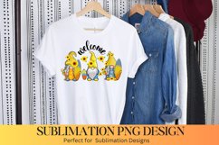 Welcome Gnomes - Sunflower Sublimation Design Product Image 1