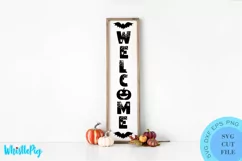 Welcome Sign Svg Welcome Halloween Porch Sign Svg Halloween Product Image 1