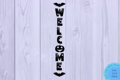 Welcome Sign Svg Welcome Halloween Porch Sign Svg Halloween Product Image 2