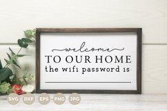 Farmhouse Sign SVG | Welcome Svg | Wifi password Sign Product Image 2