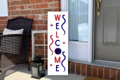 Welcome SVG, 4th Of July Porch Sign SVG Design Product Image 3