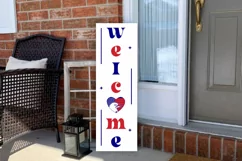 Welcome SVG, 4th Of July Porch Sign SVG Design Product Image 3