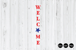 Welcome SVG, 4th Of July Porch Sign SVG, 4th Of July SVG Product Image 1